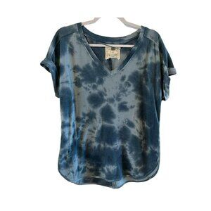 Cupio Tie Dye Top Long line Terry stretch L Lightweight comfort soft oversized